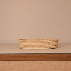 Bandeja em Palha Natural Oval