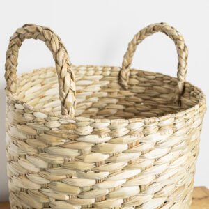 Cesto de Palha Taboa Redondo 38x38