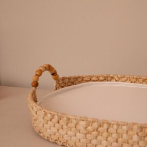 Trocador em Palha Pérola para Bebês