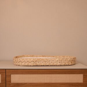 Trocador em Palha de Milho Boho