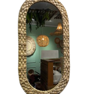 Espelho em Palha de Milho 100x51