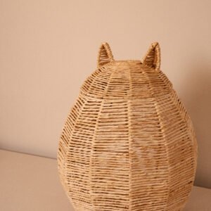 Cesto em Palha Natural Gato 42x26