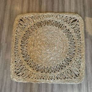 Tapete Quadrado De Palha Taboa 1,20 cm