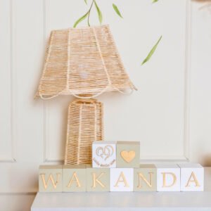 Luminária Abajur Ayana Palha de Milho 53cmx 35cm