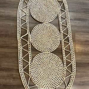 Passadeira de Palha Natural Oval 115x40