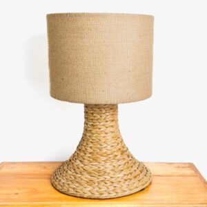 Luminária Mesa Abajur Palha Natural 58cmx 32cm