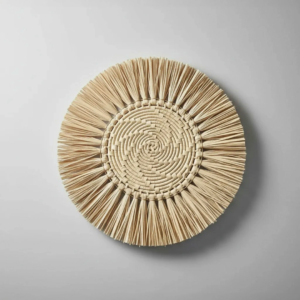 Mandala Decoração De Parede Palha Natural Boho Chic 30 cm