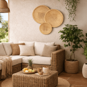 Kit Peneiras De Palha | Decoração Praia | Composição Parede