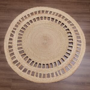 Tapete Em Palha Natural Decor Rústico Pronta Entrega 1.20m